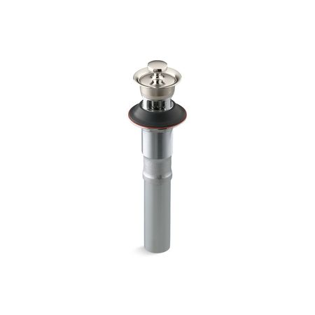 Kohler Bathroom Sink Drain With Overflow And Non-Removable Metal Stopper 7127-A-SN